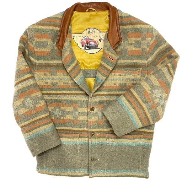 Vintage Donald Healy No Naked Company Women’s Southwestern Aztec Wool Blend Coat - Picture 2 of 10